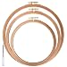 Caydo 3 Pieces Beech Wood Embroidery Hoops Set 7 Inch to 9 Inch Round Embroidery Hoop Cross Stitch Hoop Rings for Embroidery Sewing and Home Ornaments - Image 2