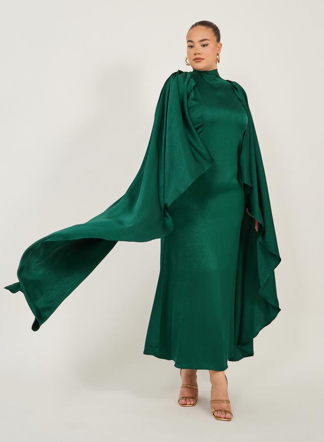 Styli Emerald Cape Sleeve Dress - Image 1
