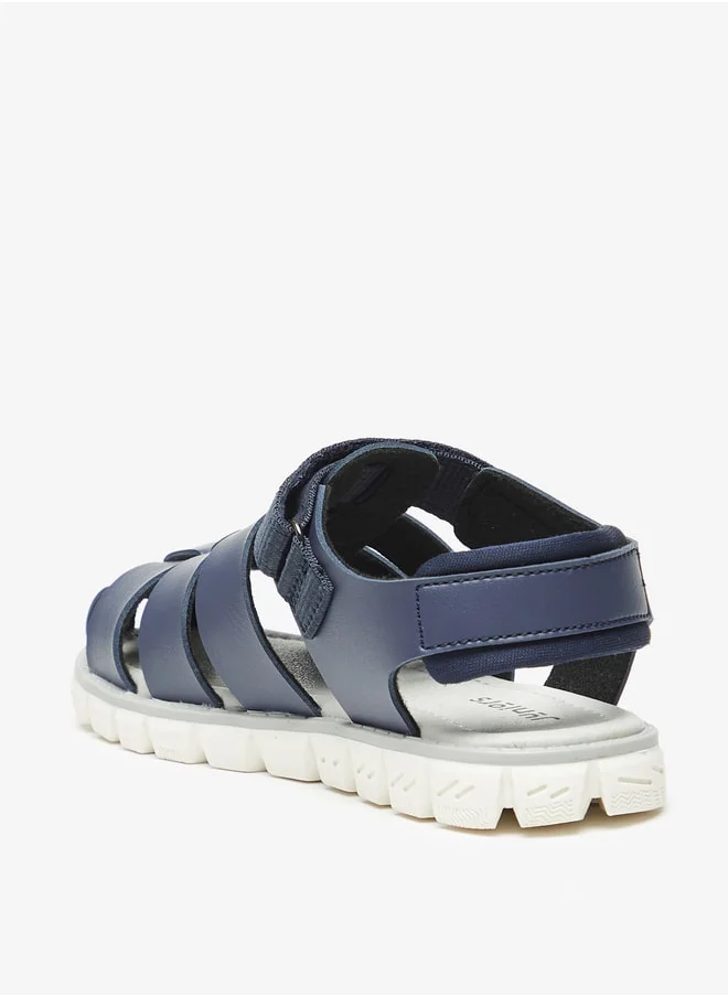 جونيورز Boys Fisherman Sandals With Hook And Loop Closure