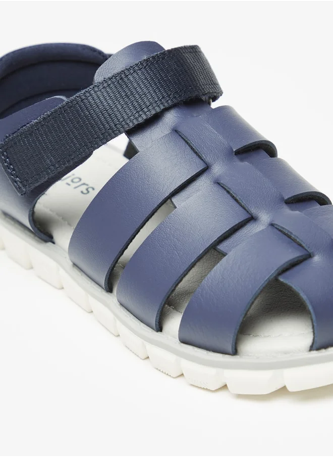 جونيورز Boys Fisherman Sandals With Hook And Loop Closure