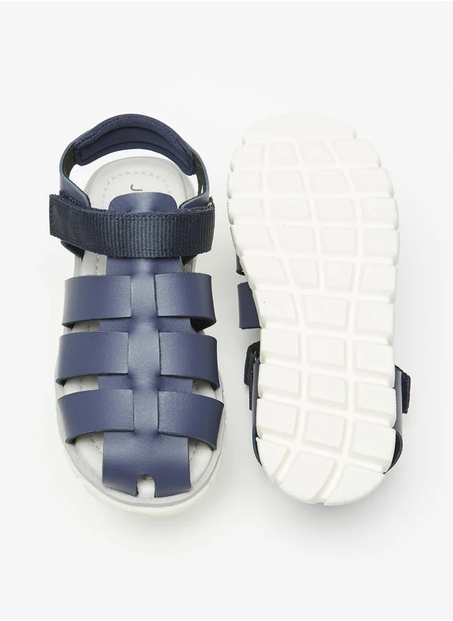 جونيورز Boys Fisherman Sandals With Hook And Loop Closure