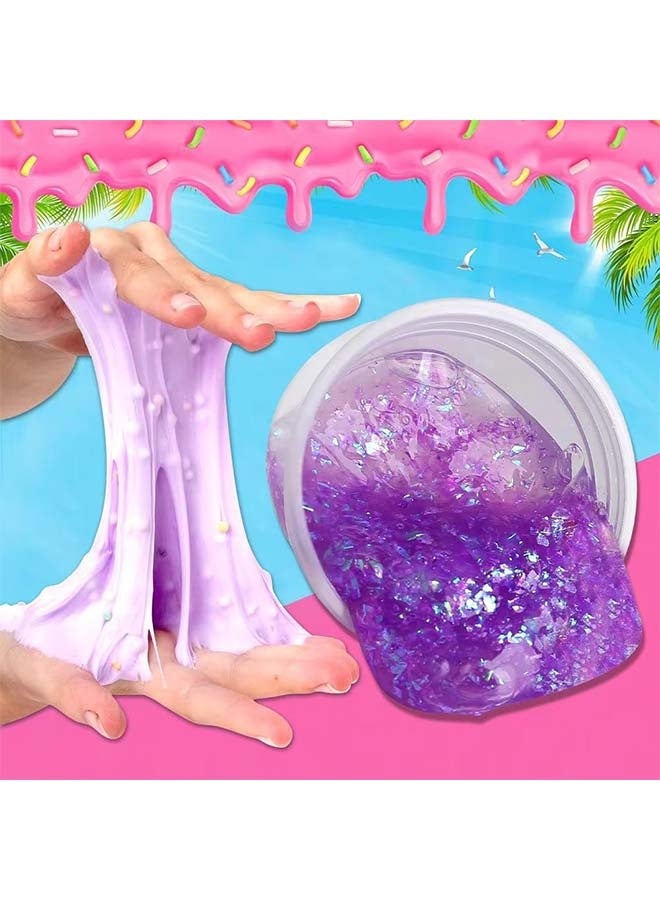 Beauenty DIY Slime Kit for Girls Boys Stress Relief Toy Kids Art Craft Crystal Clear Slime Girls Toys Gifts for Kids Age 6+ Year Old ﻿ - Image 4