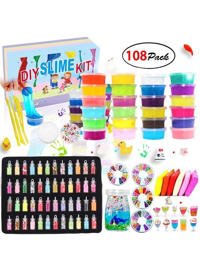 Beauenty DIY Slime Kit for Girls Boys Stress Relief Toy Kids Art Craft Crystal Clear Slime Girls Toys Gifts for Kids Age 6+ Year Old ﻿ - Image 1