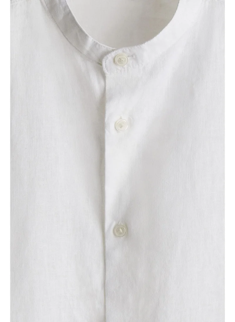 H&M Regular Fit Linen-blend shirt