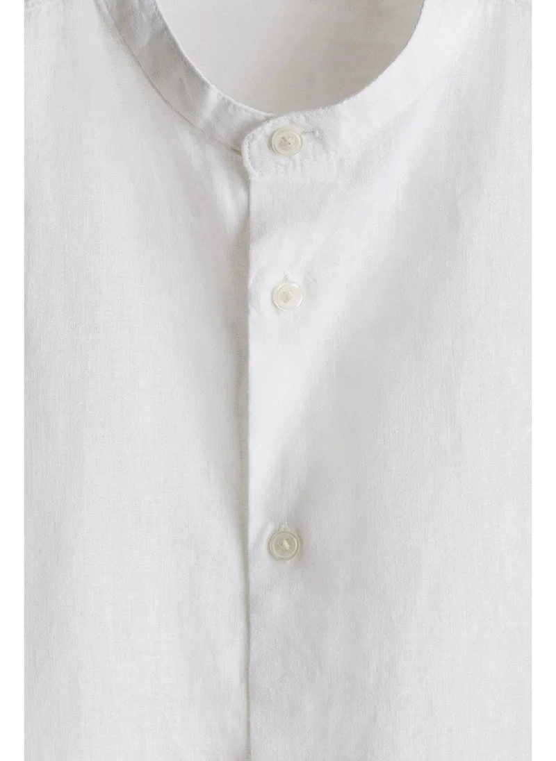 H&M Regular Fit Linen-blend shirt