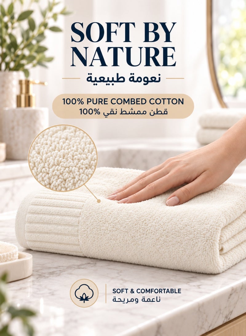 شاربدو Sharpdo طقم مناشف من 8 قطع، يضم 2 منشفة حمام و2 منشTowels & 4 Washcloths, 100% Combed Cotton, Soft, Highly Absorbent & Quick Dry, Thick Bathroom Towفة لليدين و4 مناشف صغيرة، قطن ممشط 100%، ناعمة وعالية الامتصاص وسريعة الجفاف، مناشف حمام سميكة للمنزل والفنادق والسبا، أزرق أردوازي - Image 3