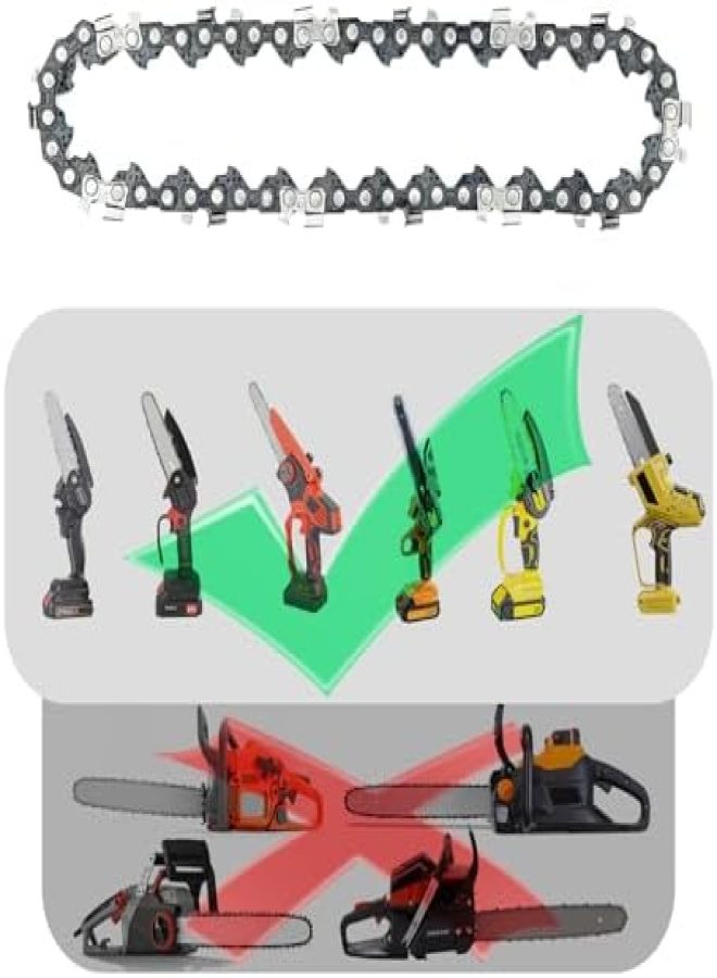5 Pieces GTA 26 4 Inch Mini Chainsaw Chain for Stihl GTA 26 Replace Blade Pruner Mini Chainsaw Hand Held 4-inch Portable Electric Chainsaw Cordless for Tree Branches 3670 005 0028 - Image 4