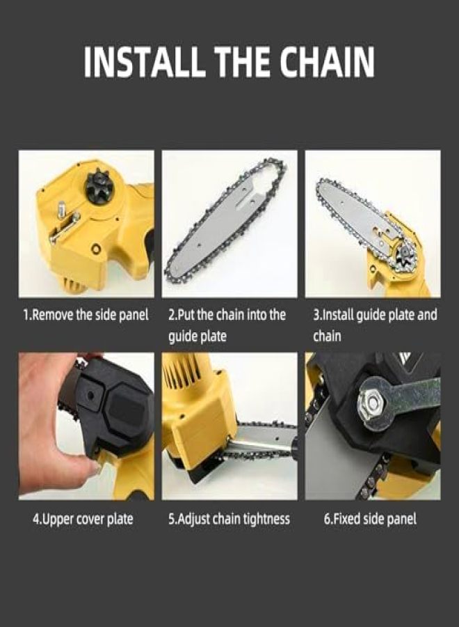 5 Pieces GTA 26 4 Inch Mini Chainsaw Chain for Stihl GTA 26 Replace Blade Pruner Mini Chainsaw Hand Held 4-inch Portable Electric Chainsaw Cordless for Tree Branches 3670 005 0028 - Image 3