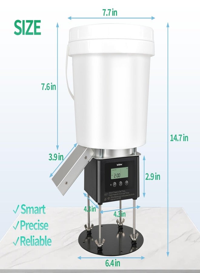 briidea Automatic Fish Feeder for Pond, Briidea Outdoor Pond Feeder with 4L Capacity, Timed Feeding, Anti Clog System, Wildlife - Proof Design & Waterproof Housing - Image 3