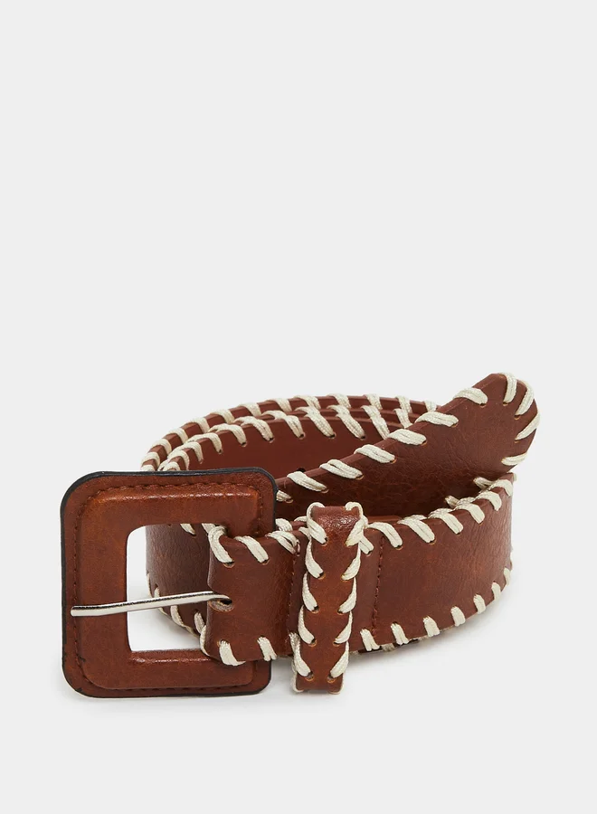 Styli Styli Women Stitch Accent Belt