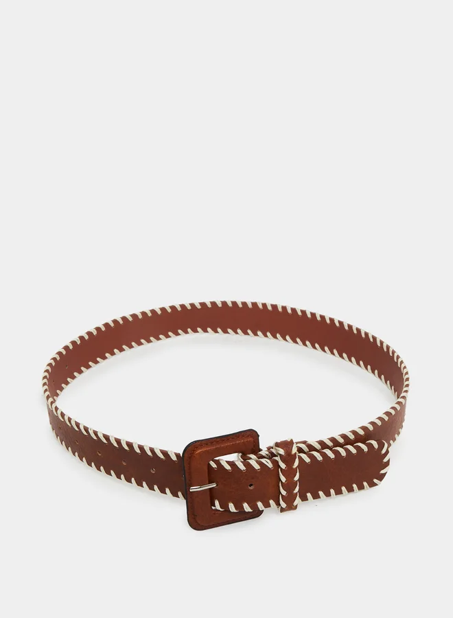 Styli Styli Women Stitch Accent Belt