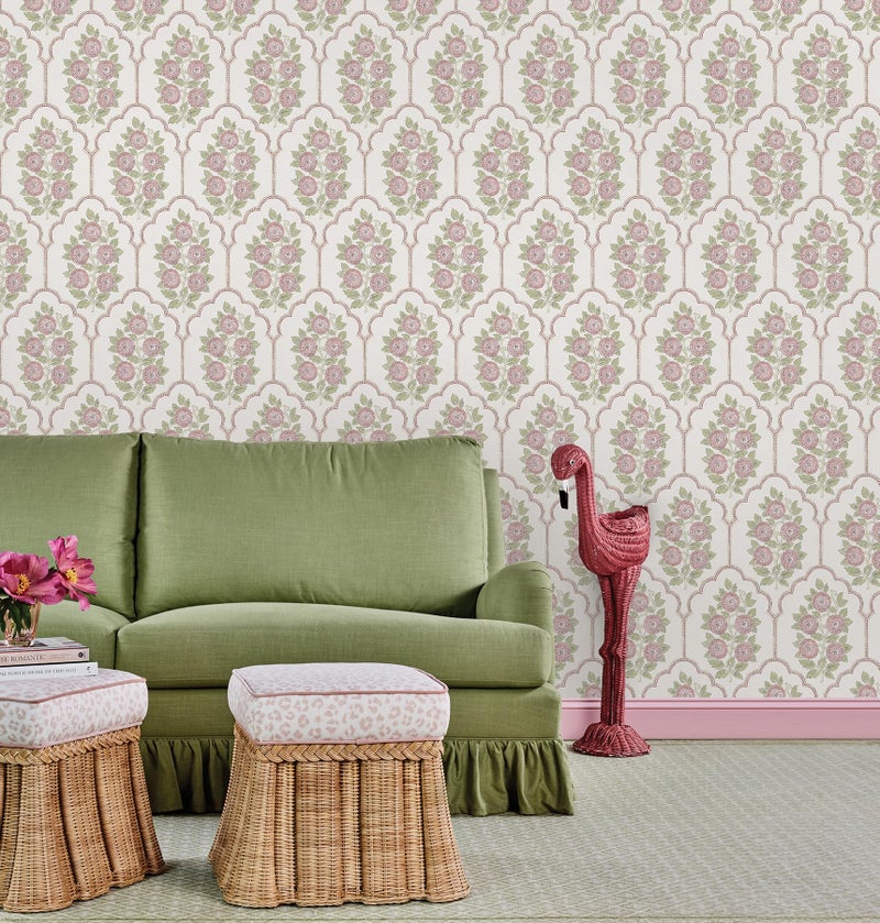 NuWallpaper x Society Social Floral Bazaar Rose Water Peel and Stick Wallpaper, SSS6314 - Image 2