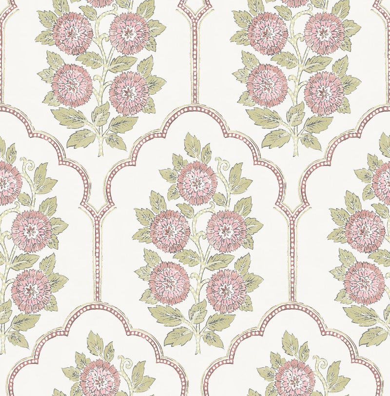 NuWallpaper x Society Social Floral Bazaar Rose Water Peel and Stick Wallpaper, SSS6314 - Image 1