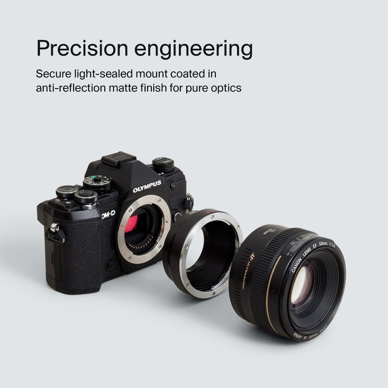 Urth Lens Mount Adapter: Compatible with Canon (EF/EF-S) Lens to Micro Four Thirds (M4/3) Camera Body - Image 4