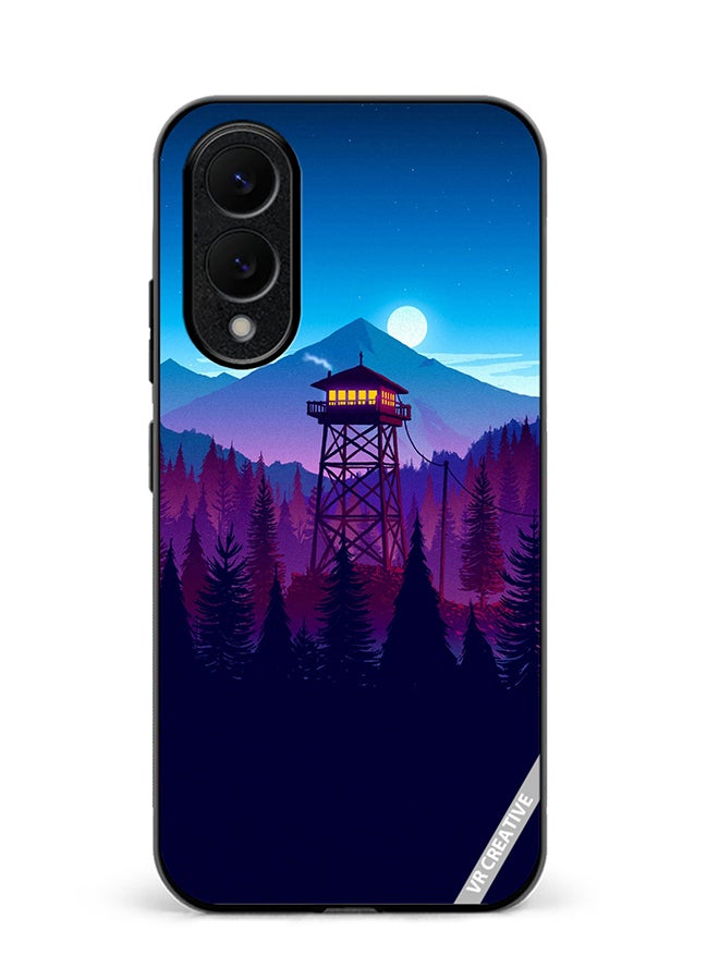 VR CREATIVE Protective Case Cover For Samsung Galaxy S25 Edge Alone Night Design Multicolour
