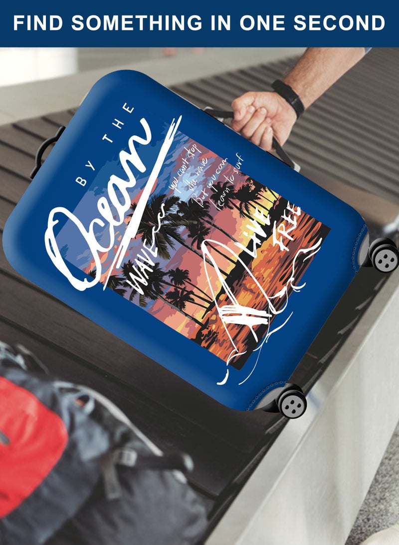 URbazaar Elastic Travel Luggage Cover Travel Suitcase Protective Cover for Trunk Case Apply to 18-30 inch Luggage Suitcase Cover - Image 5