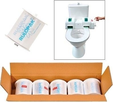 RULOPAK Manual Hygienic Toilet Seat Roll 