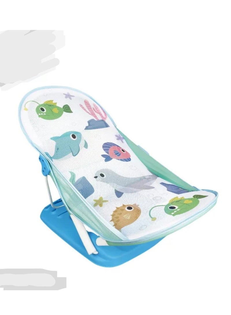 Colorful Infant Bathing Device Adjustable Newborn Bathing Chair Foldable Baby Bath Chair - Image 1