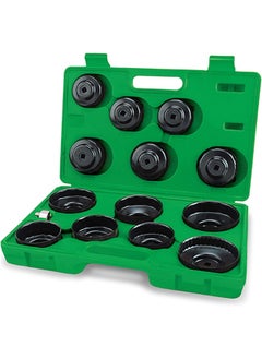 TOPTUL Toptul - 14Pcs Automotive Cup Type Oil Filter Wrench Set - Jgai1401 