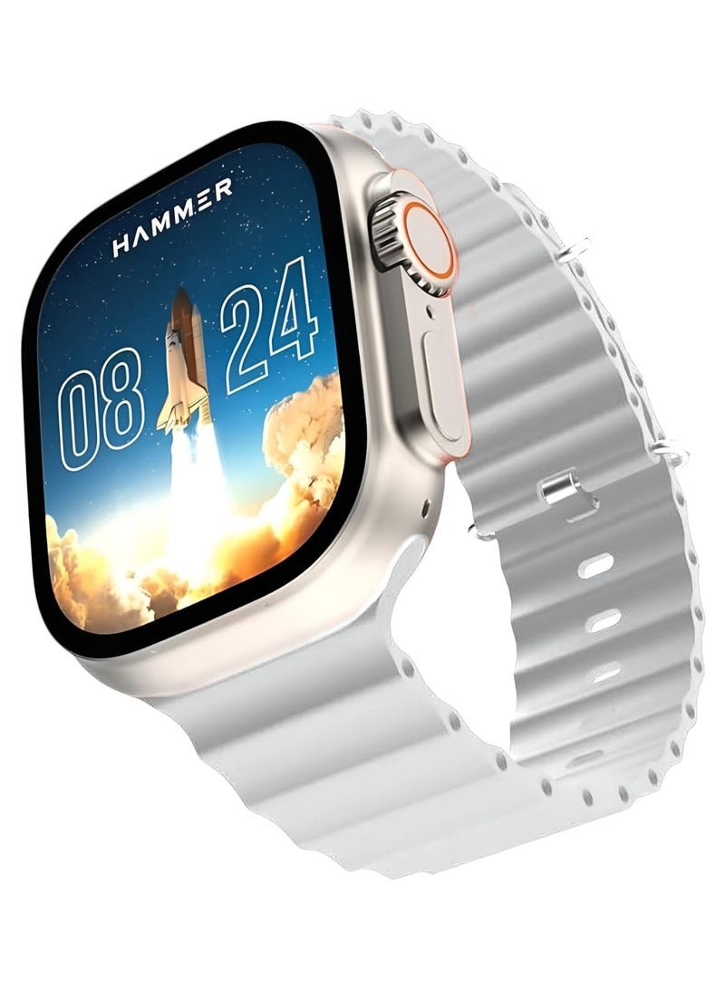 T9000 Smart Watch Bluetooth Wireless Charging - White