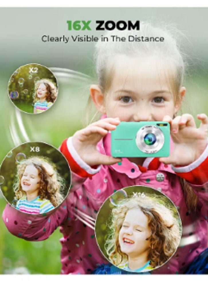 Generic Digital Camera for Kids - FHD 1080P 44MP - Rechargeable Compact Mini Camera with 16X Digital - Portable Pocket Camera - With 32GB Memory Card  - Image 2