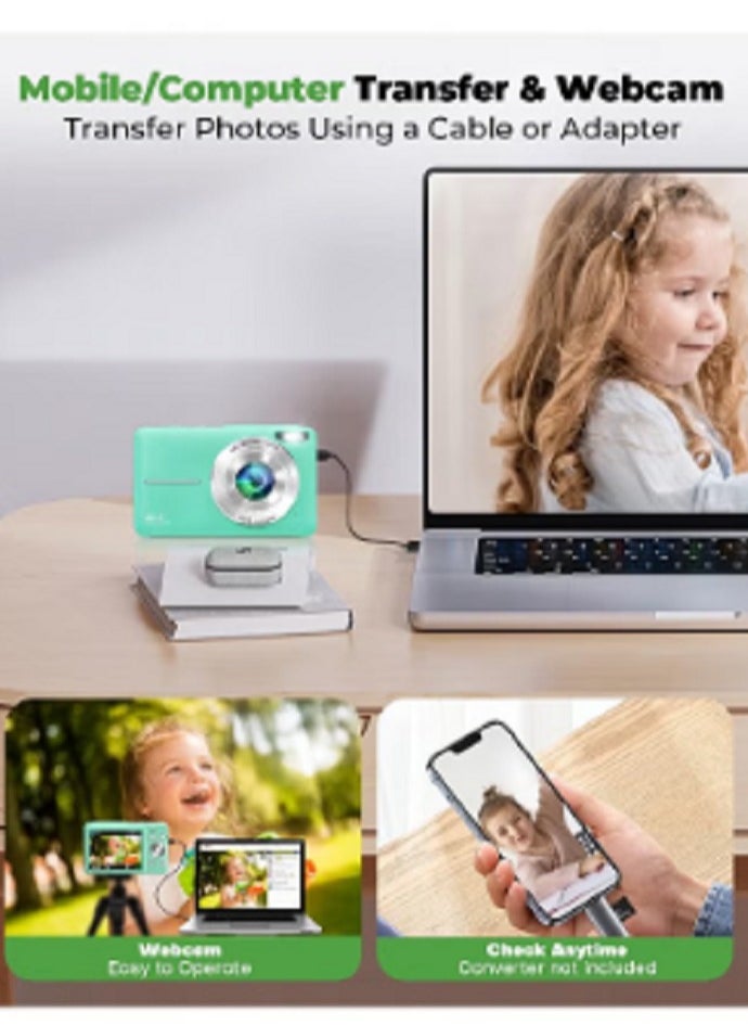 Generic Digital Camera for Kids - FHD 1080P 44MP - Rechargeable Compact Mini Camera with 16X Digital - Portable Pocket Camera - With 32GB Memory Card  - Image 4