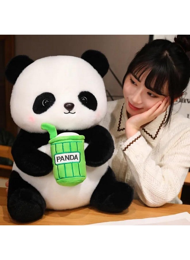 برنامج ألعاب AVSHUB المحشوة فائقة النعومة والرائعة على شكل باندا تحمل شاي الفقاعات والحليب بوبا اللطيفة والجميلة الكرتونية هدية عيد ميلاد للأطفال والفتيات والأولاد وديكور المنزل (9 بوصة) - Image 3