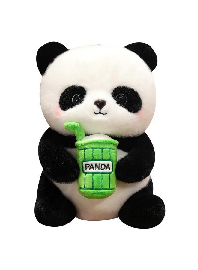 برنامج ألعاب AVSHUB المحشوة فائقة النعومة والرائعة على شكل باندا تحمل شاي الفقاعات والحليب بوبا اللطيفة والجميلة الكرتونية هدية عيد ميلاد للأطفال والفتيات والأولاد وديكور المنزل (9 بوصة) - Image 1