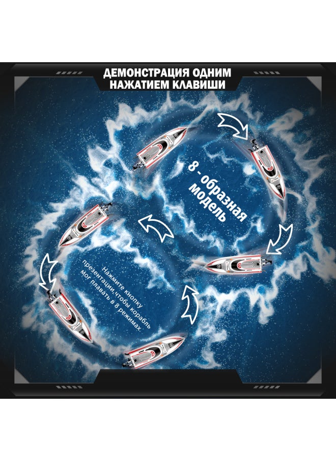 Скоростная радиоуправляемая лод-Color:Серый Стандартная комплектация с одной батареей  - Image 3