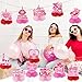 TEMYAXU Galentines Day Decorations Honeycomb Centerpieces 12Pcs Pink Glitter XOXO Girls Gang Galentines Day Table Decorations 3D Double Side Galentines Day Table Centerppices for Girl Lady Party - Image 4
