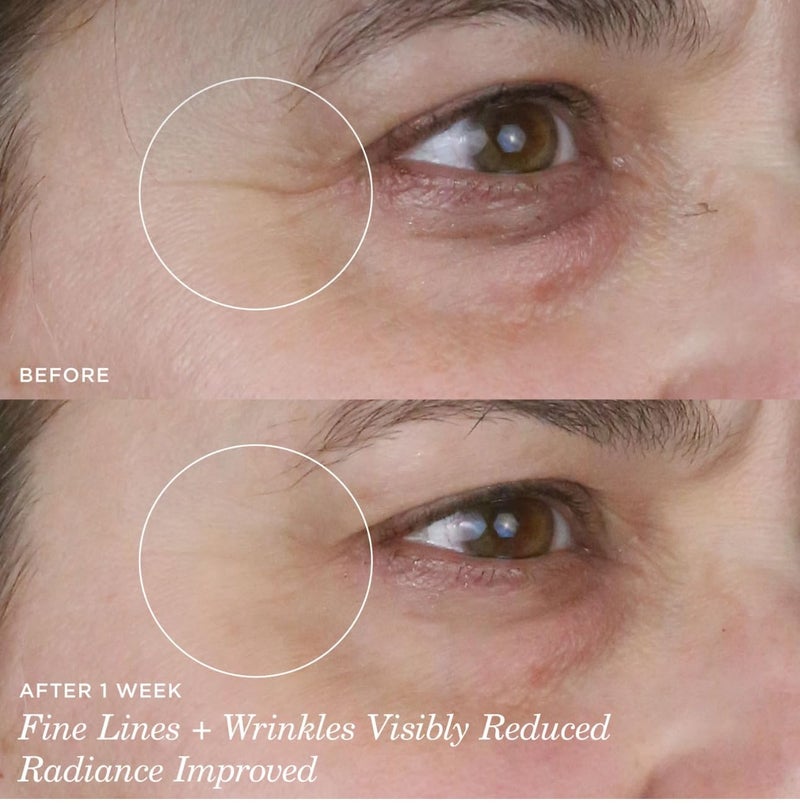 TATCHA تاتشا كريم تحت العين ببتلات الحرير الذائبة للترطيب مع كريم العين المملس للخطوط الدقيقة والتجاعيد 15 مل 0.5 أونصة - Image 5