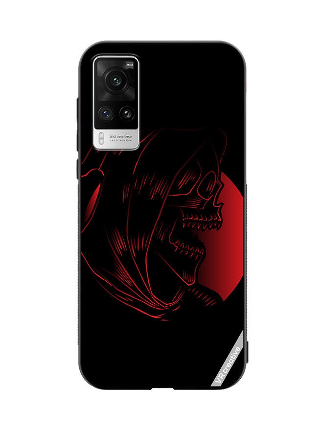 VR CREATIVE غطاء حماية لهاتف Vivo X60 Pro بتصميم جمجمة متعددة الألوان - Image 1