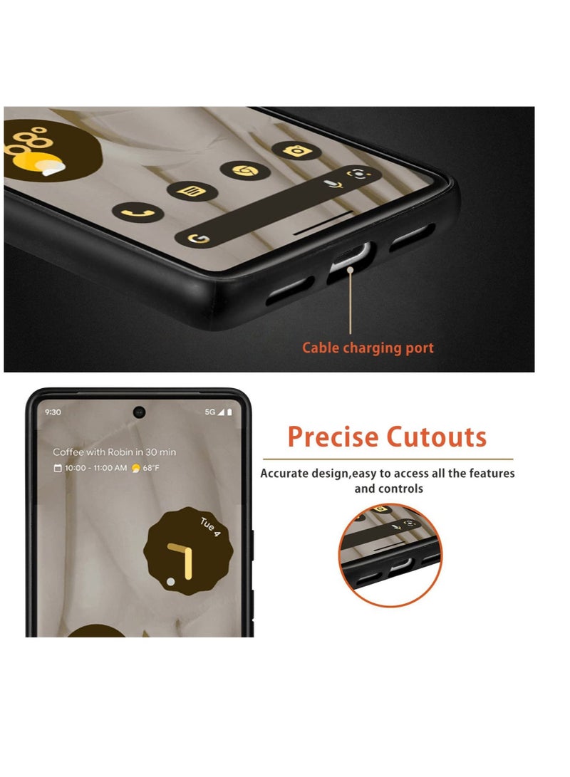 Captaintech Compatible Google Pixel 7A Magnetic Case,Slim Shockproof Soft PU Leather & Hard PC Full Protective Cover Google 7A 6.1”,Compatible with MagSafe Charging & Accessories,Pixel 7A Cases 2023 Black - Image 5