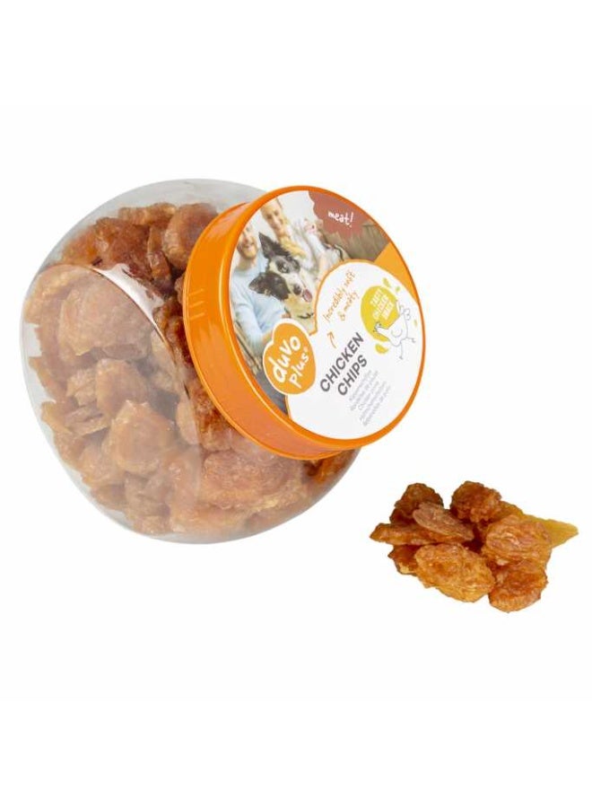 duvo Plus Duvo+ Meat! Chicken Chips Dog Treats 500g – Crunchy High-Protein Snacks (±218 Pieces) - Image 1