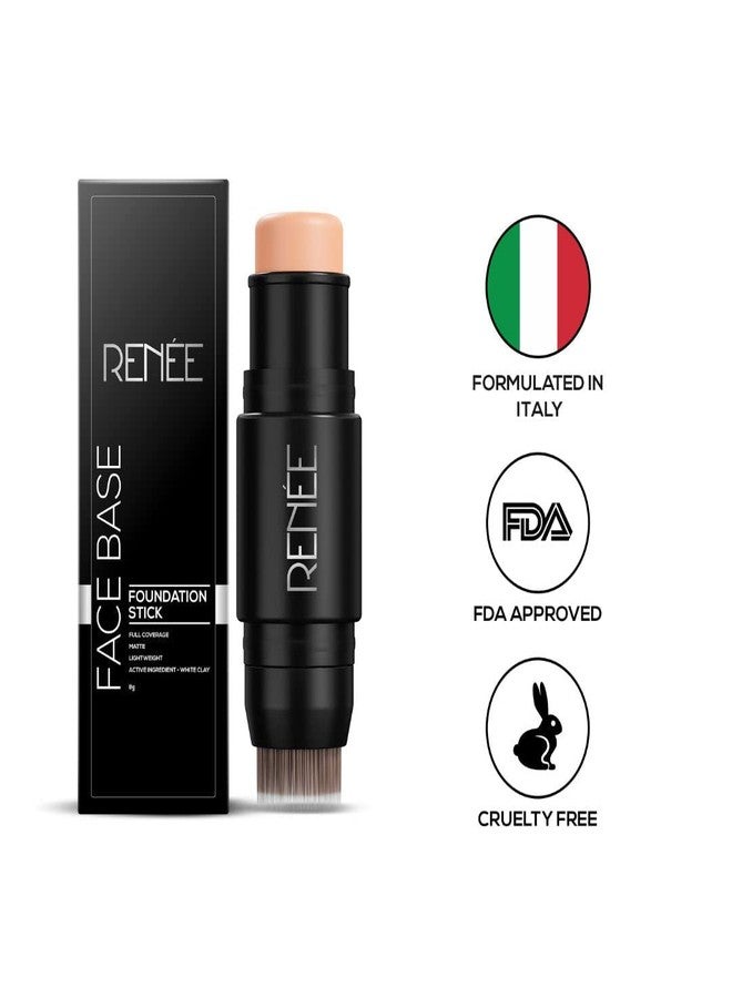 RENEE Face Base Foundation Stick with Applicator - Mocha, 8gm - Image 4
