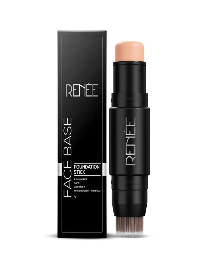 RENEE Face Base Foundation Stick with Applicator - Mocha, 8gm - Image 1