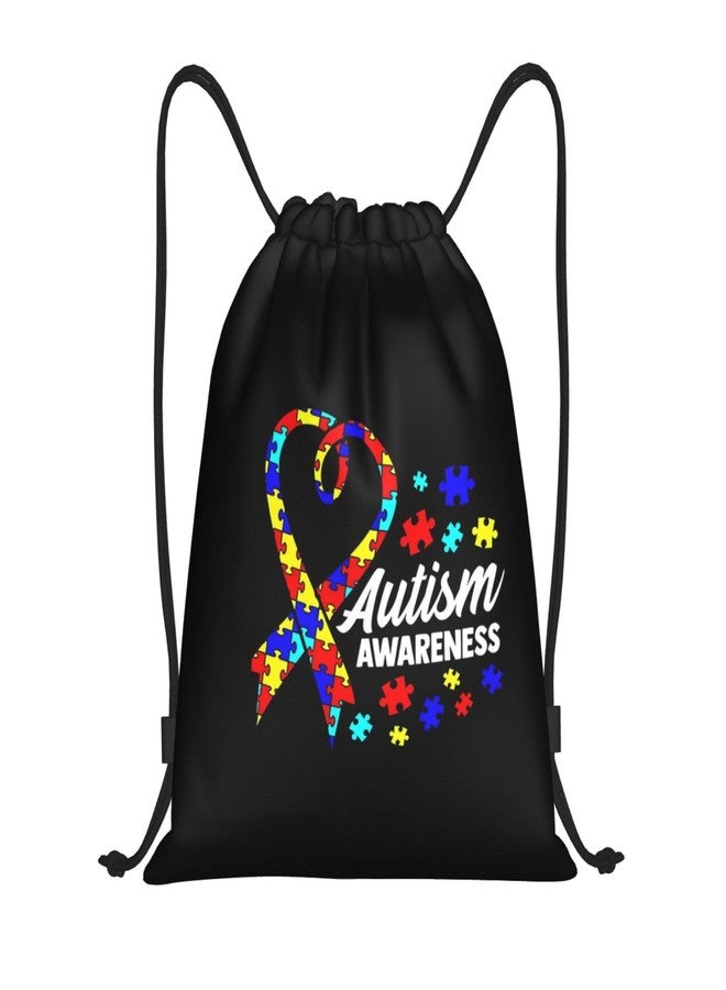 PRTYABS Autism Awareness Drawstring Bags Autism Adjustable Bags Backpack for Sports, Gym, Yoga,Travel, Swimming, Beach - Image 1