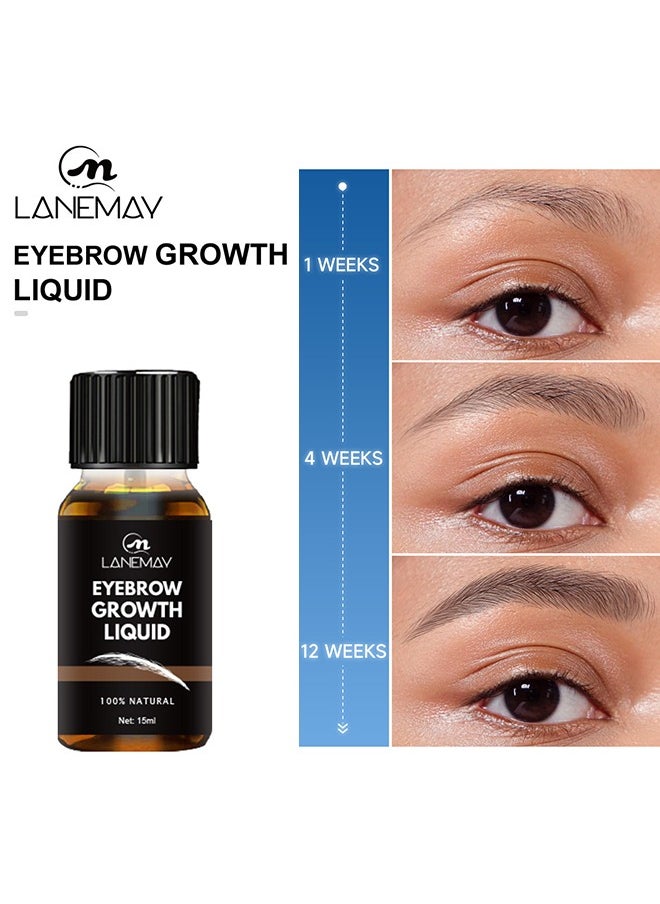 Eyebrow Growth Liquid-Thick Curly and Slender Eyebrow Care Solution , Eyebrow Growth Solution, Natural Growth 15ml