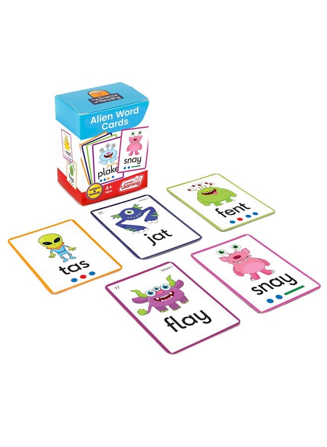 Junior Learning Junior Learning Alien Word Flashcards, The Science of Reading Supplementary Resources, for Classroom or Home School use, for Ages 4+, Grade Pre-K  - Image 2