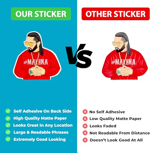 True Flair Trueflair Music Singers Pack of 54 Vinyl Laptop Stickers, Random Designs, for Laptop, Journal, Bike Helmet, Diary, Guitar, Mobile, Waterproof, Self-Adhesive (Hip hop Singers) - Image 4