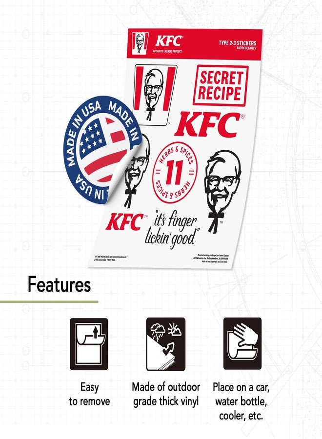 Desert Cactus ملصق كاكتوس الصحراء KFC ملصق دجاج كنتاكي ملصقات فينيل لابتوب زجاجة ماء سيارة دفتر قصاصات T2 (النوع 2-3) - Image 4