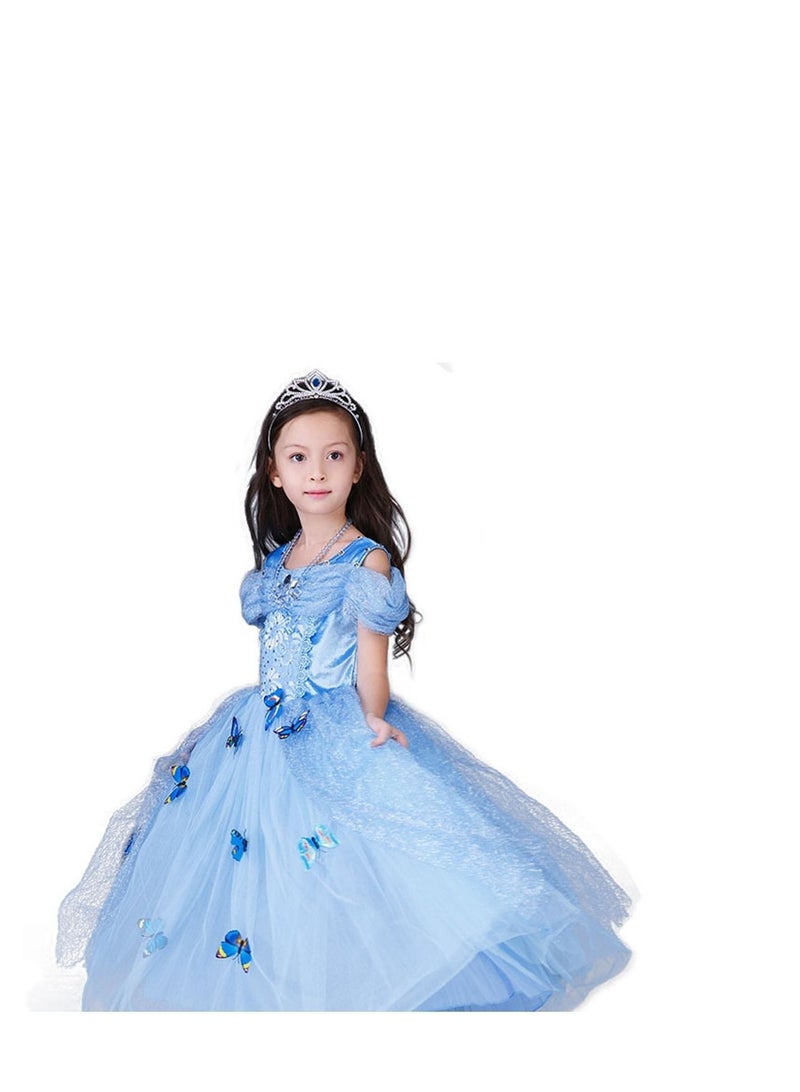 Girls Flower Princess Dress