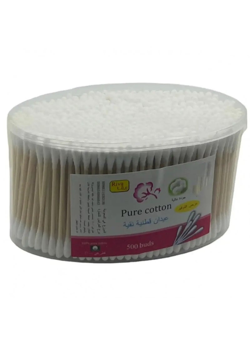 ريفا أعواد قطنية نقية 500 قطعة
