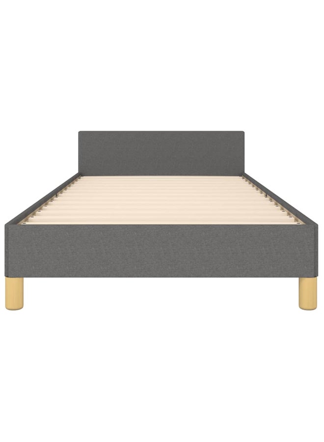 فيداكسل إطار سرير دون مرتبة لون رمادي داكن قماش 200x90 سم 347384 - Image 3