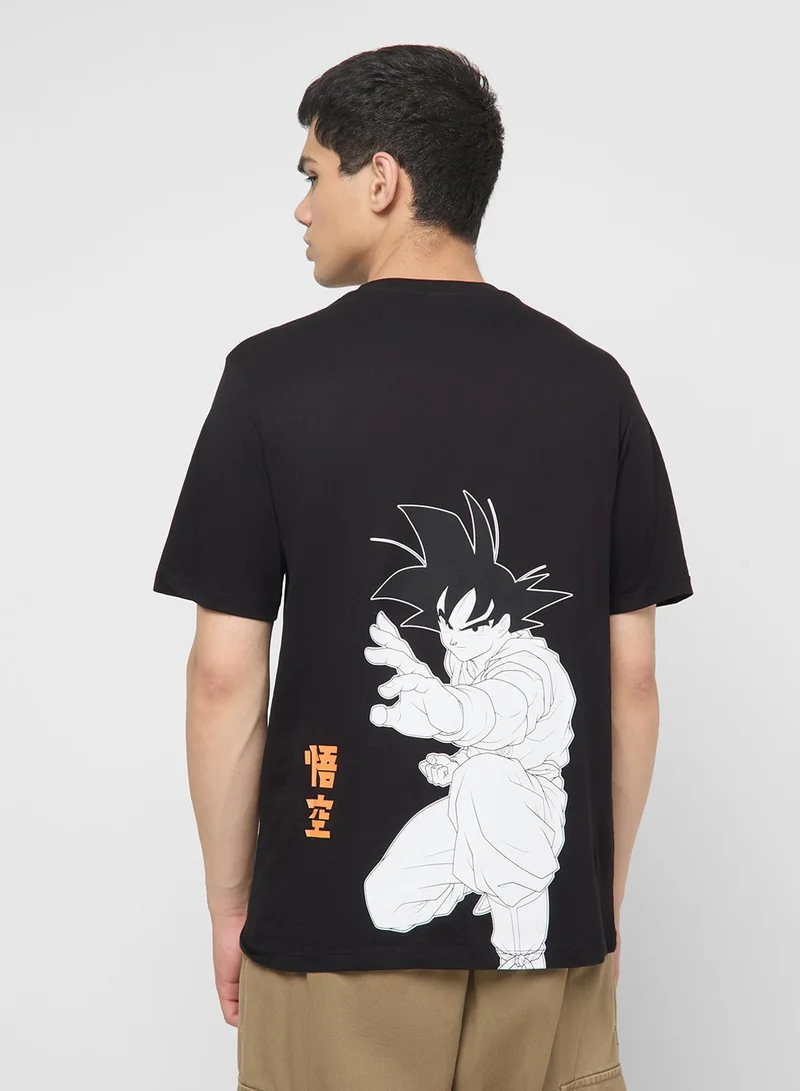 JACK & JONES Dragon Ball Crew Neck Regular Fit T-Shirt