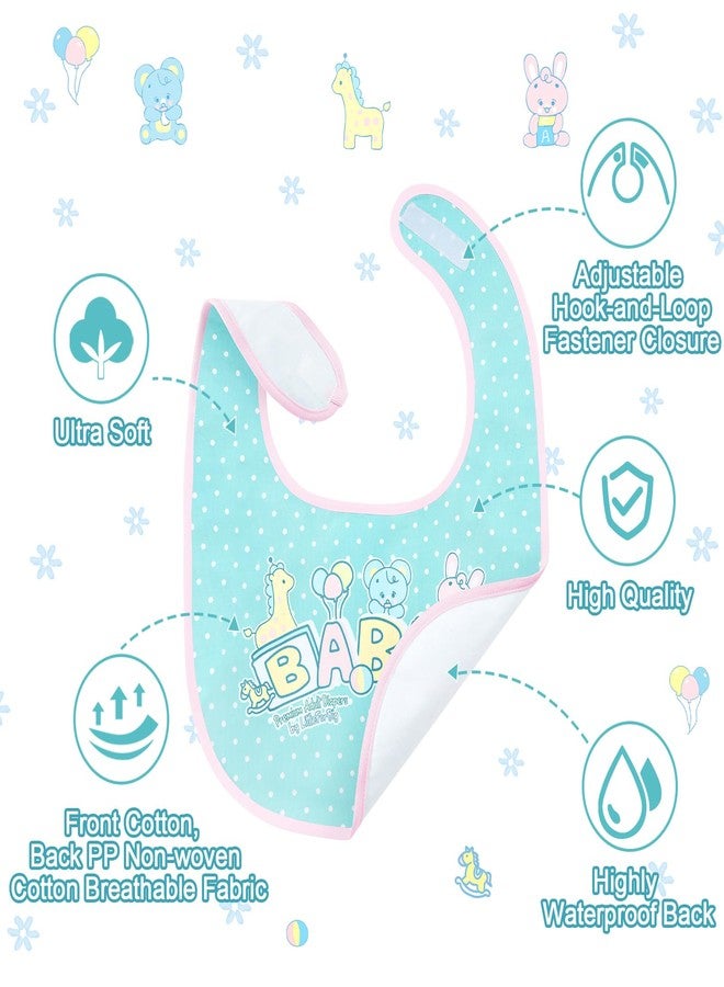 Littleforbig Cotton Waterproof Babydoll Printed Adult Bib with Adjustable Hook-and-Loop Fastener Closure - Baby Parade Adult Bib - Image 2