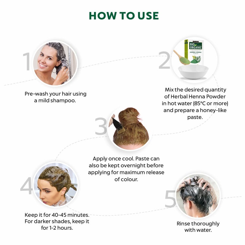 Indus Valley Bio-Organic Natural Henna Hair Color for Grey Hair â€“ 100 g | Pure Indigofera Tinctoria Powder for Natural Hair Dye, Damage Repair & Healthy Hair Care | Pack of 2 (100 g Ã— 2) - Image 4