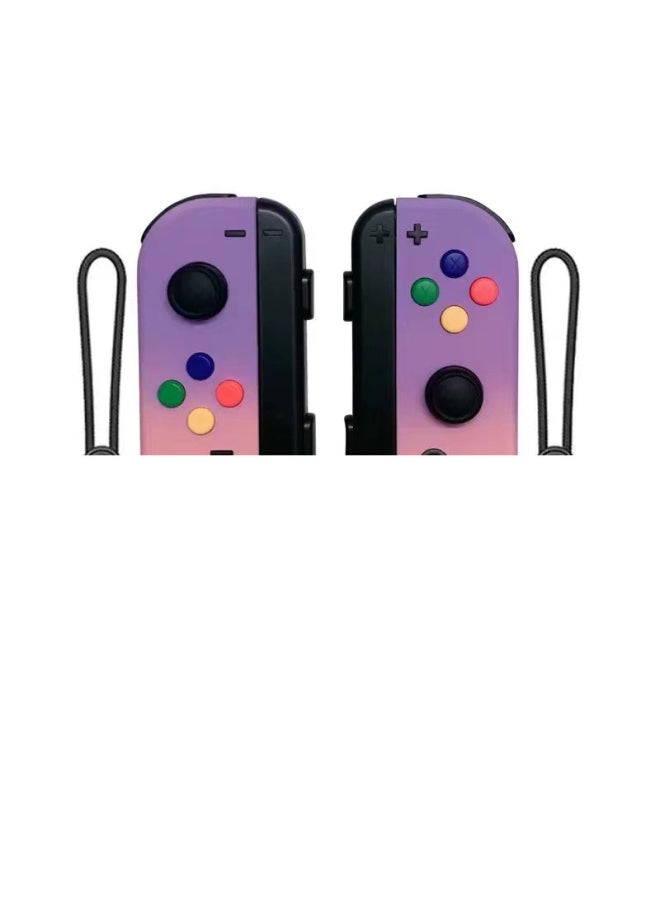 Generic NS Switch Left And Right Handle Joycon Handle Switch Bluetooth Handle With NFC Wake-up Hand Rope-Product Color:purple Powder Gradient Color  - Image 1