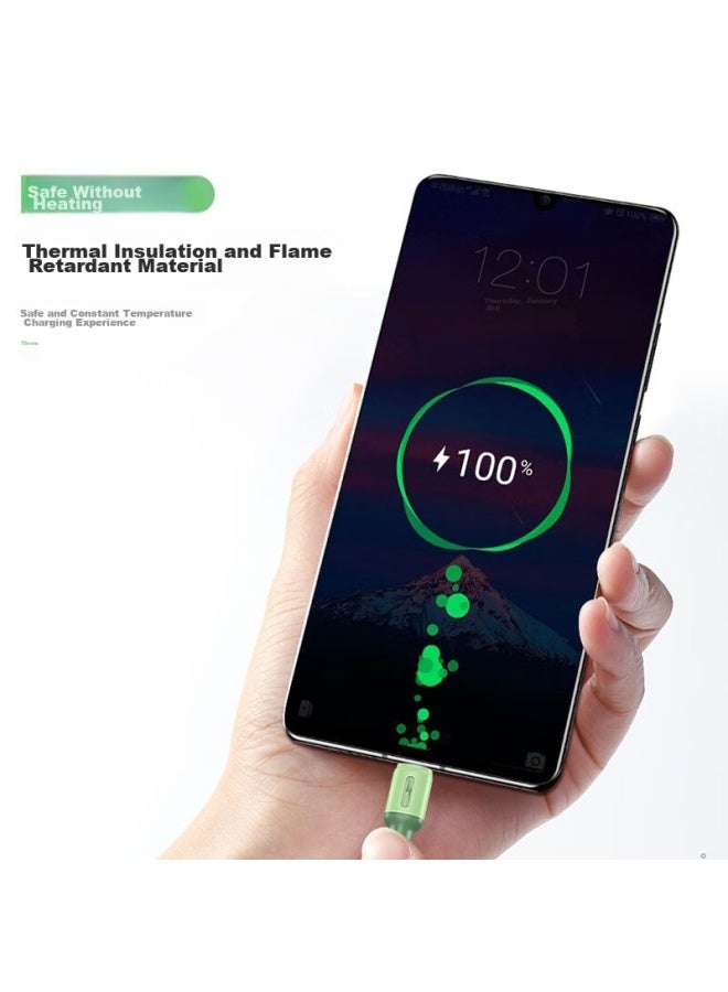 Zitai 2-pack كابل بيانات أندرويد Micro Usb كابل شحن الهاتف سيليكون سائل Xiaomi Oppo/vivo/honor إلخ. 1m أخضر + بنفسجي - Image 5
