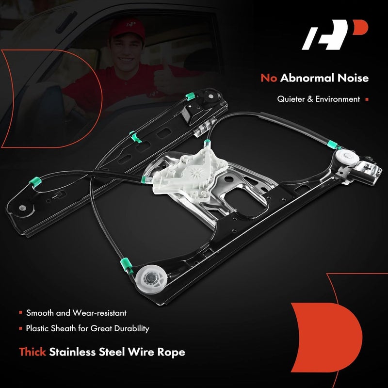 A-Premium Power Window Regulator without Motor for Mercedes-Benz C230 C240 C280 C320 Front Driver Side - Image 4